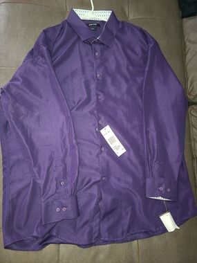 Nine West Men’s Purple Dress Shirt